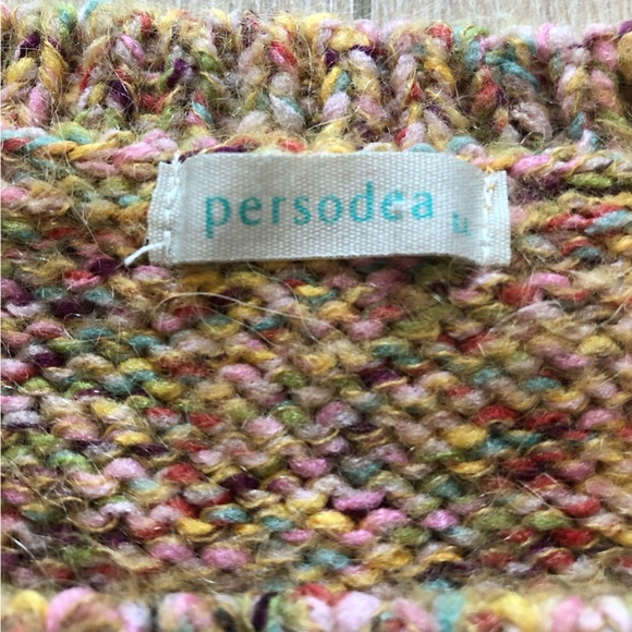 Persodea Japanese Brand Mohair Blend Marled Sweater Size LL - Picture 5 of 10